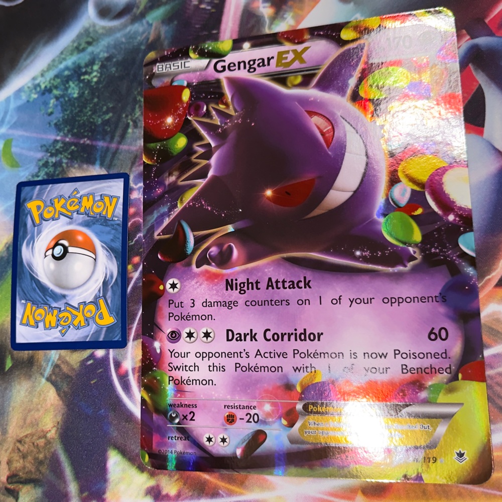 Pokémon Gengar EX Oversized Card 34/119 Phantom Forces Holo tcg